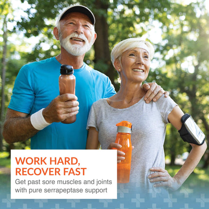Arthur Andrew Medical Serretia Serrapeptase Formula for Muscle & Sinus Support — 180 Capsules