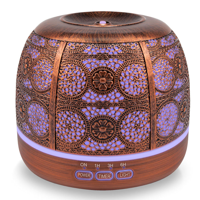 ARVIDSSON 500ml Essential Oil Diffuser – Metal Design, 12h Mist, Mood Light