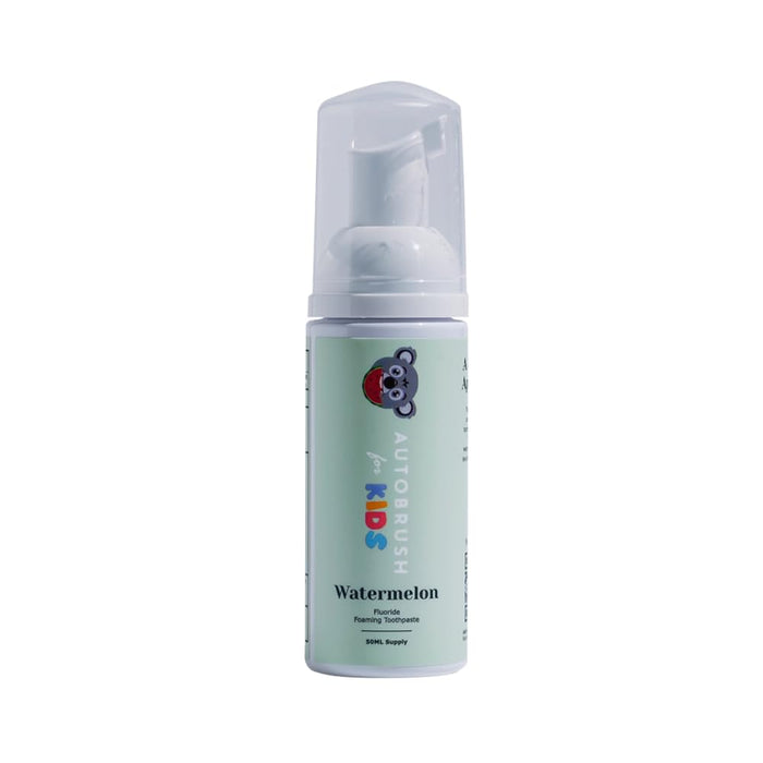 autobrush Fluoride Foaming Toothpaste for Kids - Watermelon Flavor, Whitening & Deep Cleaning
