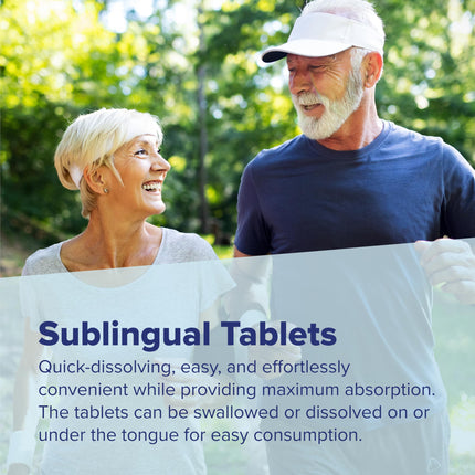 Superior Source No Shot B-12 10000 mcg + B-6 & Folic Acid – 30 Sublingual Tablets