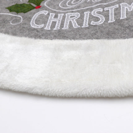 Gray Christmas-tree Skirt Decorative Supplies