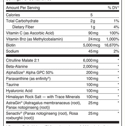 Babe Pre Workout Powder for Women | Sparkling Orchard | 30 Servings | 12.6 oz