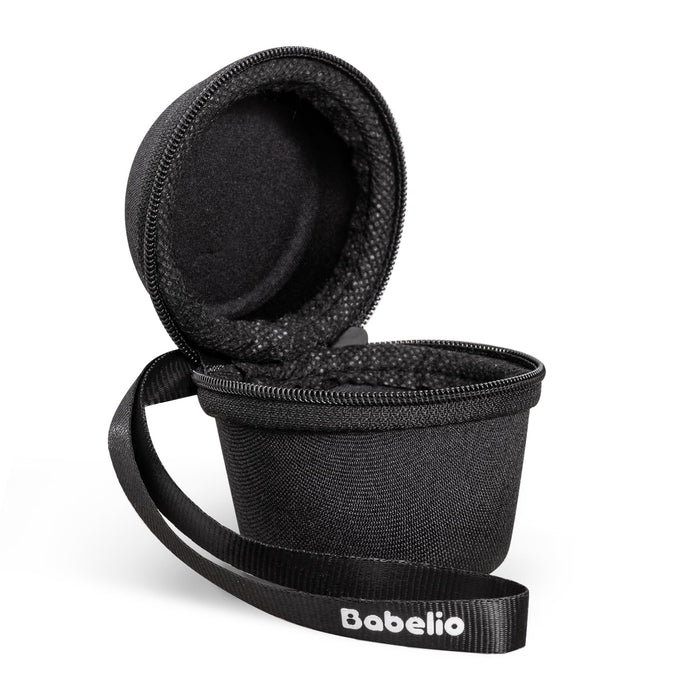 BABELIO Portable Travel Case for Babelio Pocket Mini White Noise Machine – Textile Black (CASE ONLY)
