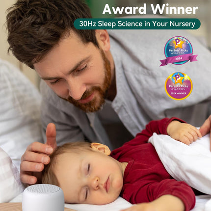 BABELIO White Noise Sound Machine 2-Pack – Pocket-Size, 15 Non-Looping Sounds, Timer & Memory