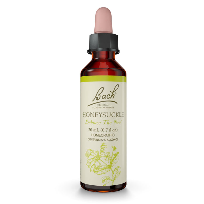 Bach Honeysuckle Original Flower Remedy – Embrace The Now (20mL) – Vegan, Gluten Free