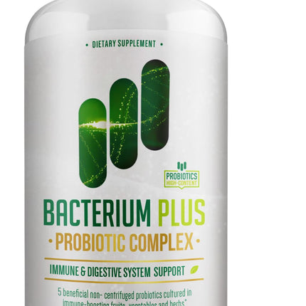 Bacterium Plus, Natural Product, Vegetarian Capsules, General Well-Being - 60 Count - Pack of 1