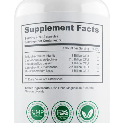 Bacticure Immune Support - 4 Bottles x 60 Capsules, Patented Formula