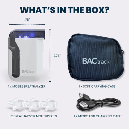 BACtrack Mobile Breathalyzer – Pro-Grade Accuracy, Wireless Smartphone Connectivity, HealthKit Integration