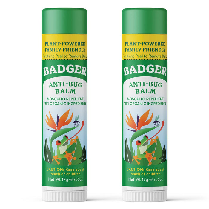 Badger Bug Repellent Stick – All-Natural Citronella Mosquito Repellent (2-Pack)
