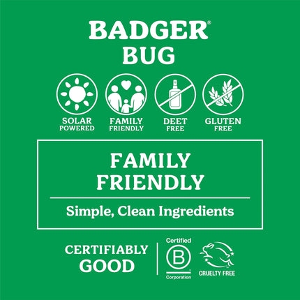 Badger Bug Spray – All-Natural, DEET-Free Family Insect Repellent (4 oz)