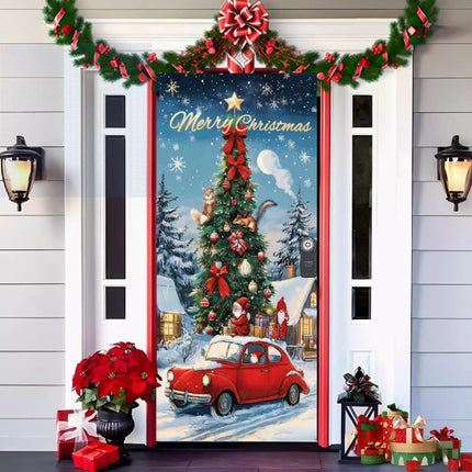 Christmas Curtain Decoration Hanging Cloth Background