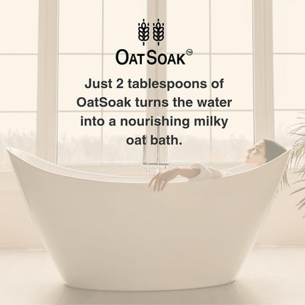 Bare Boutique OatSoak Colloidal Oatmeal Bath Additive – Fragrance Free, 100% Scottish Oats