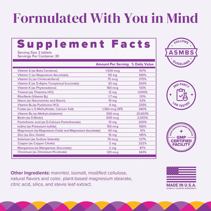 BariMelts Multivitamin 60 Fast-Dissolving Tablets