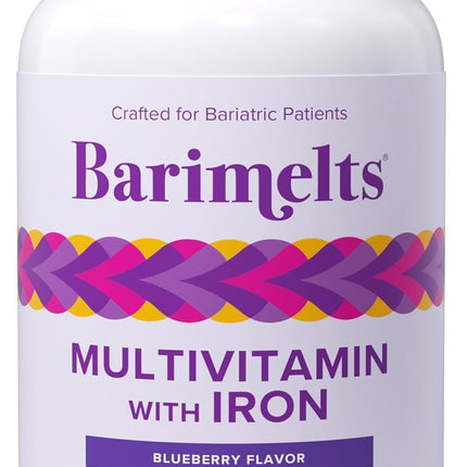 BariMelts Bariatric Multivitamin with Iron - 60 Fast-Dissolving Tablets | Sugar-Free Post-Op Vitamin