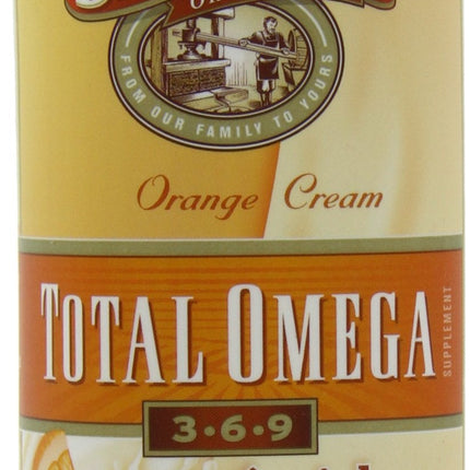 Barlean's Total Omega 3 6 9 Liquid – Orange Crème, 2,400 mg Omegas per Serving, 16 oz
