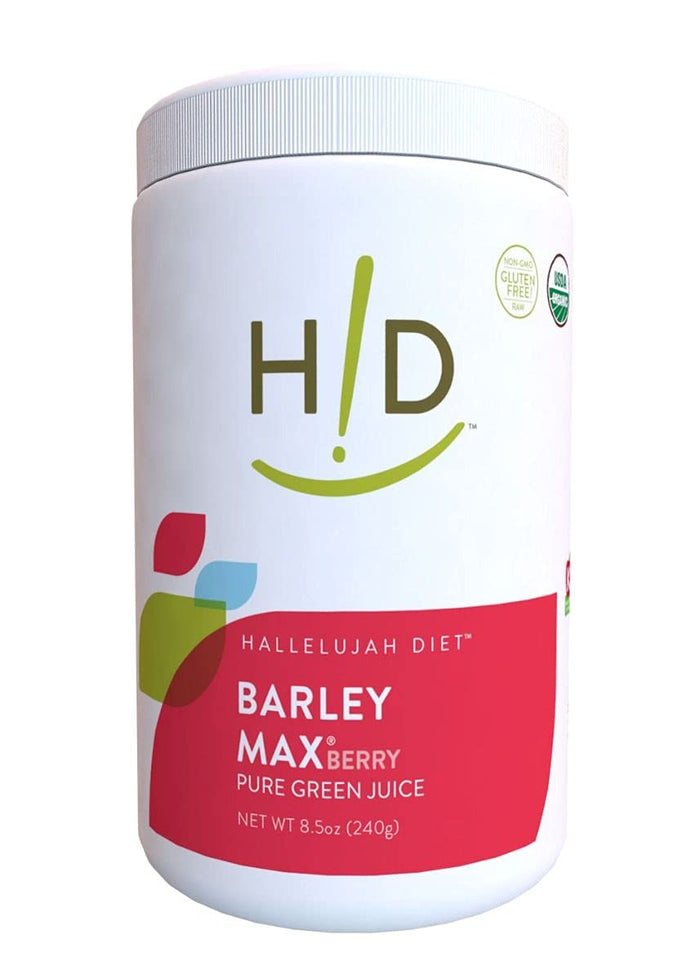 BarleyMax Berry Green Juice Powder – Hallelujah Diet, 8.5 oz (60 Day Supply)