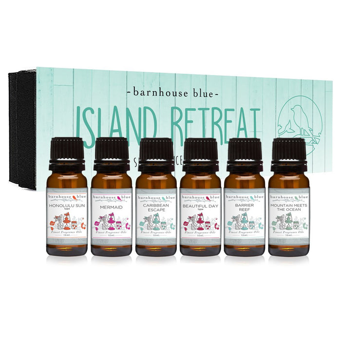 Barnhouse Blue Island Retreat: 6 Premium Fragrance Oils (10ml)