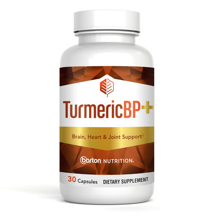 Barton Nutrition Turmeric BP+ – Turmeric Root Extract & Black Pepper – Doctor Formulated Joint Support