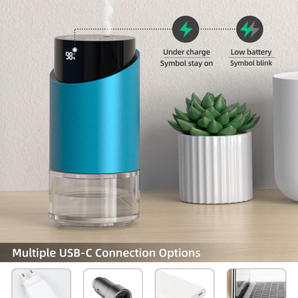 Waterless Essential Oil Diffuser - 100ml, 600 sq ft, Blue