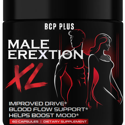 BCP PLUS MalePlus Performance - Volume Booster for Men | Lab-Tested 60 Caps, Fast-Acting Blood Flow, Vigor & Drive