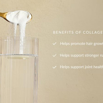 Beam Collagen Powder for Women with Hyaluronic Acid & Biotin – Grass-Fed, 60 Servings