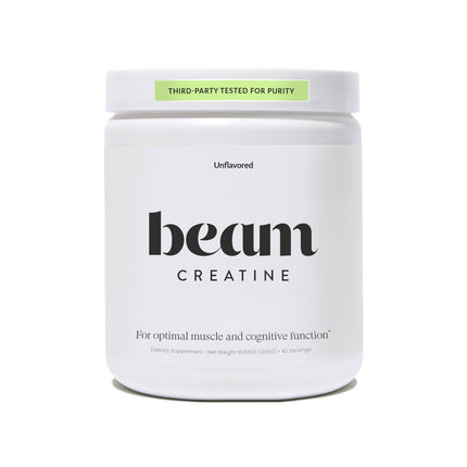 Beam Creatine Powder – Third Party Tested, Micronized Creatine Monohydrate, Unflavored, 60 Servings