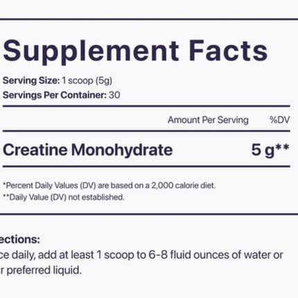 Beam Creatine Powder – Third Party Tested, Micronized Creatine Monohydrate, Unflavored, 60 Servings