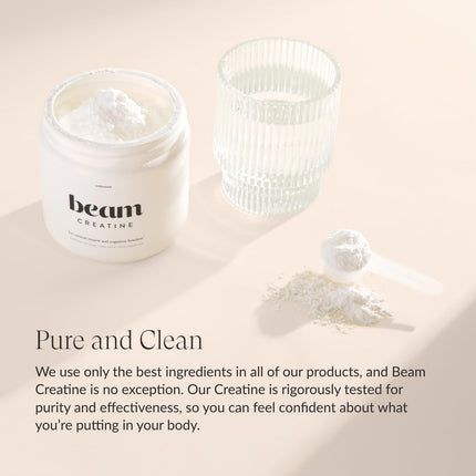 Beam Creatine Powder – Third-Party Tested, Micronized Creatine Monohydrate