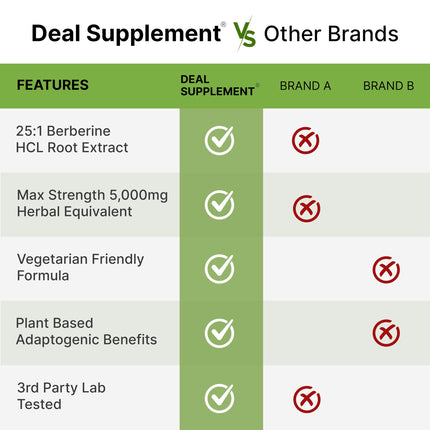 Berberine Max with Turmeric – 5,000mg per Serving | 97% Berberine HCl