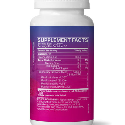 MegaSporeBiotic Kids Probiotic Gummies – Spore-Based Bacillus for Gut Health