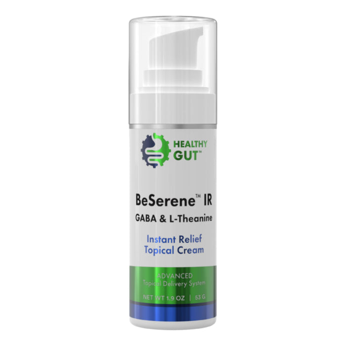 Healthy Gut BeSerene IR | GABA & L-Theanine | Instant Relief Topical Cream | 1.9 OZ