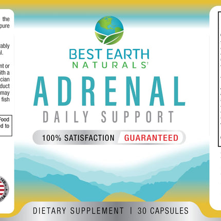 Best Earth Naturals Adrenal Support for Adults – Cortisol & Energy (30 Day Pack 2)