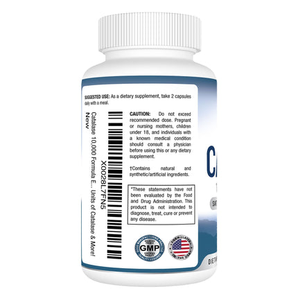 Best Earth Naturals Catalase 10,000 Hair Supplement – 3-Pack (90-Day Supply)