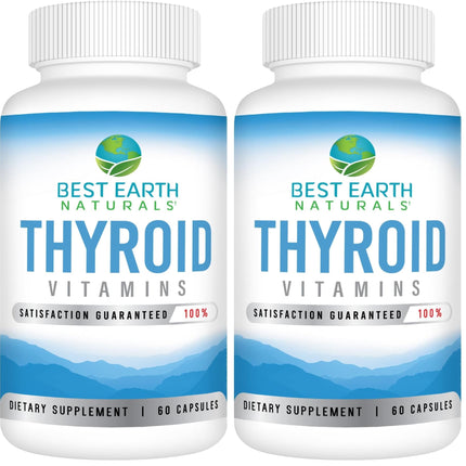 Best Earth Naturals Thyroid Support – 60 Capsules, Pack of 2