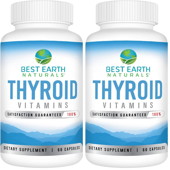 Best Earth Naturals Thyroid Support – 60 Capsules, Pack of 2