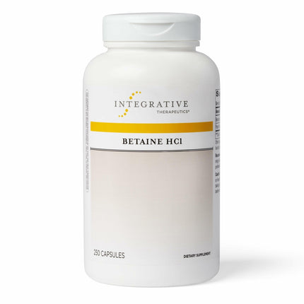 Integrative Therapeutics Betaine HCl – Digestive Support, Dairy-Free, 250 Capsules