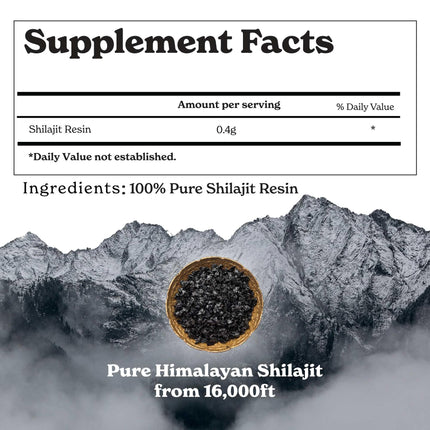 Better Alt Pure Himalayan Shilajit Resin – 2-Pack, 150 Servings, 400 mg | Energy & Immune Support
