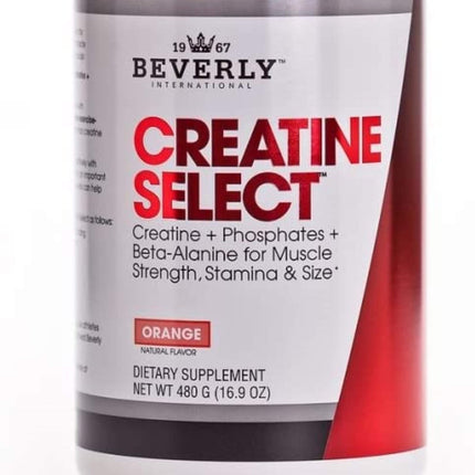Beverly International Creatine Select with Phosphates — 40 Servings | Sugar-Free, Tang-Style Orange Flavor