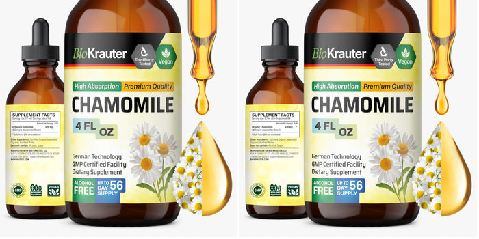 BIO KRAUTER Chamomile Tincture – Relaxation Support | Vegan, Alcohol-Free, Sugar-Free (Pack of 2)