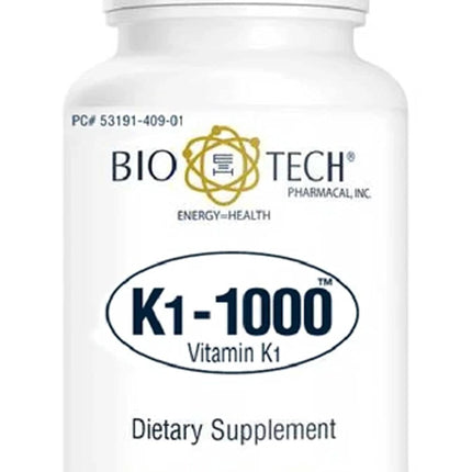 Bio-Tech Pharmacal K1-1000 Vitamin K1 100 Capsules – 3 Pack
