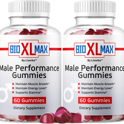 (2 Pack) Bio XL Max Gummies | Natural Energy & Wellness | 120 Gummies