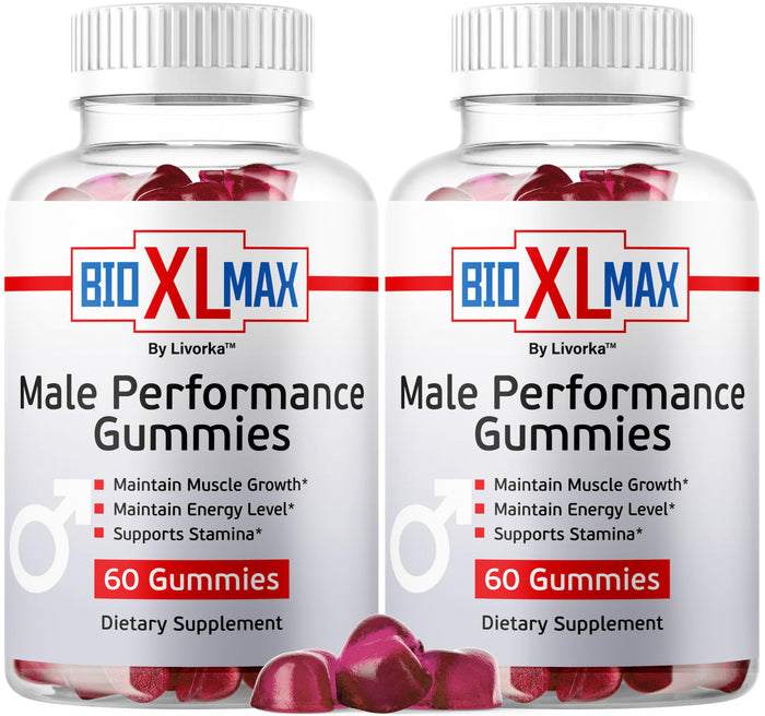 (2 Pack) Bio XL Max Gummies | Natural Energy & Wellness | 120 Gummies