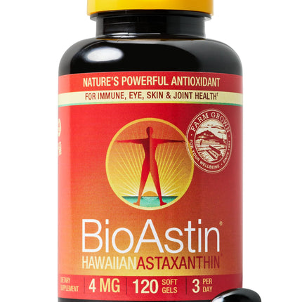 Nutrex BioAstin Hawaiian Astaxanthin 4mg – 120 Softgels | Non-GMO & Gluten-Free