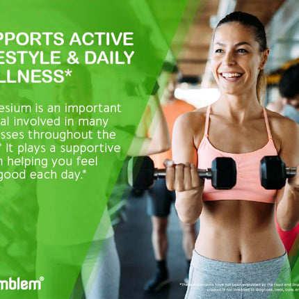 BioEmblem Triple Magnesium Complex - 300mg Mg Glycinate, Malate & Citrate | Vegan, Non-GMO | 90 Capsules
