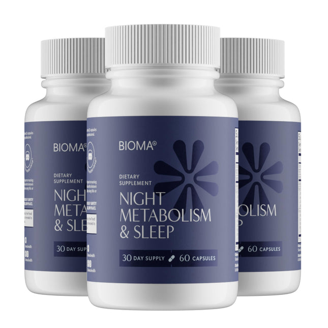 BIOMA Night Metabolism & Sleep – Sleep Support & Metabolism Boost, 3 Pack
