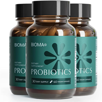 BIOMA Probiotics – Digestive Health Probiotic with XOS, Tributyrin & Bifidobacterium — 180 Delayed-Release Capsules (90-Day Supply)