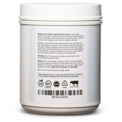BioOptimal Collagen Peptides Powder – Grass-Fed & Non-GMO, Zero Sugar (45 Servings)