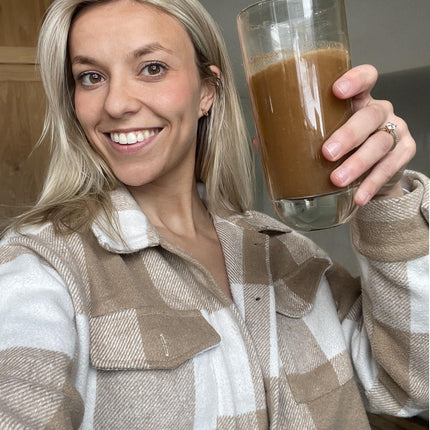 BIOptimizers Mushroom Coffee Alternative – Salted Caramel with Lion’s Mane, Chaga & Reishi + Collagen & MCT – 30 Servings