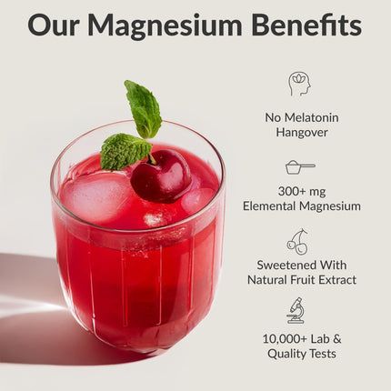 BIOptimizers Magnesium Breakthrough Drink – 8 Magnesium Forms, Electrolytes, Tart Cherry, Sleep & Recovery