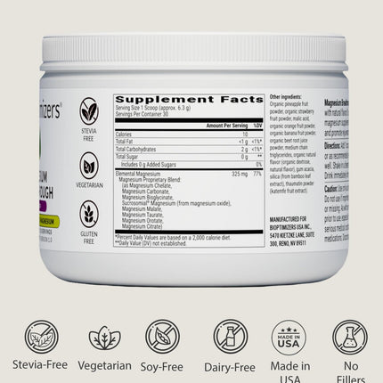 BIOptimizers Magnesium Breakthrough Drink – 8 Magnesium Forms, Electrolytes, Sleep Support & Recovery